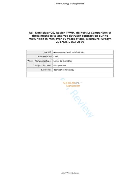 Comparison of three methods to analyze detrusor contraction 